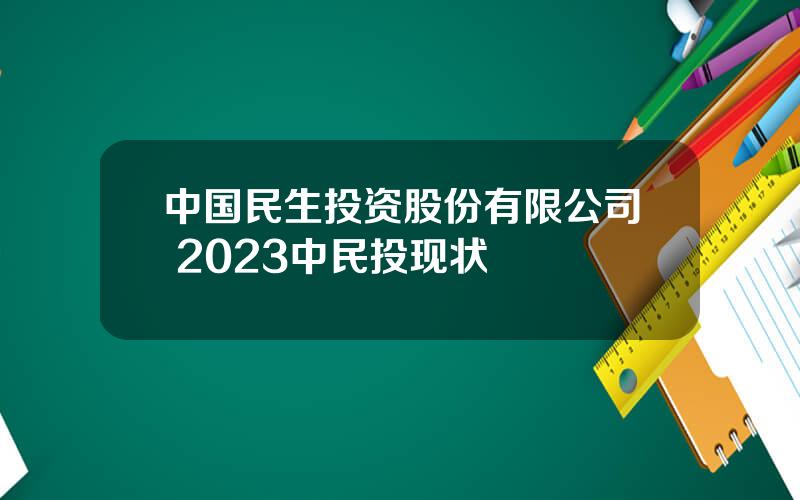 中国民生投资股份有限公司 2023中民投现状